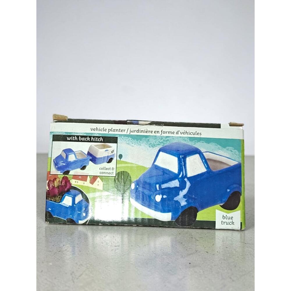 Greenbrier Blue Planter Truck with back hitch/no plants included. Collection.